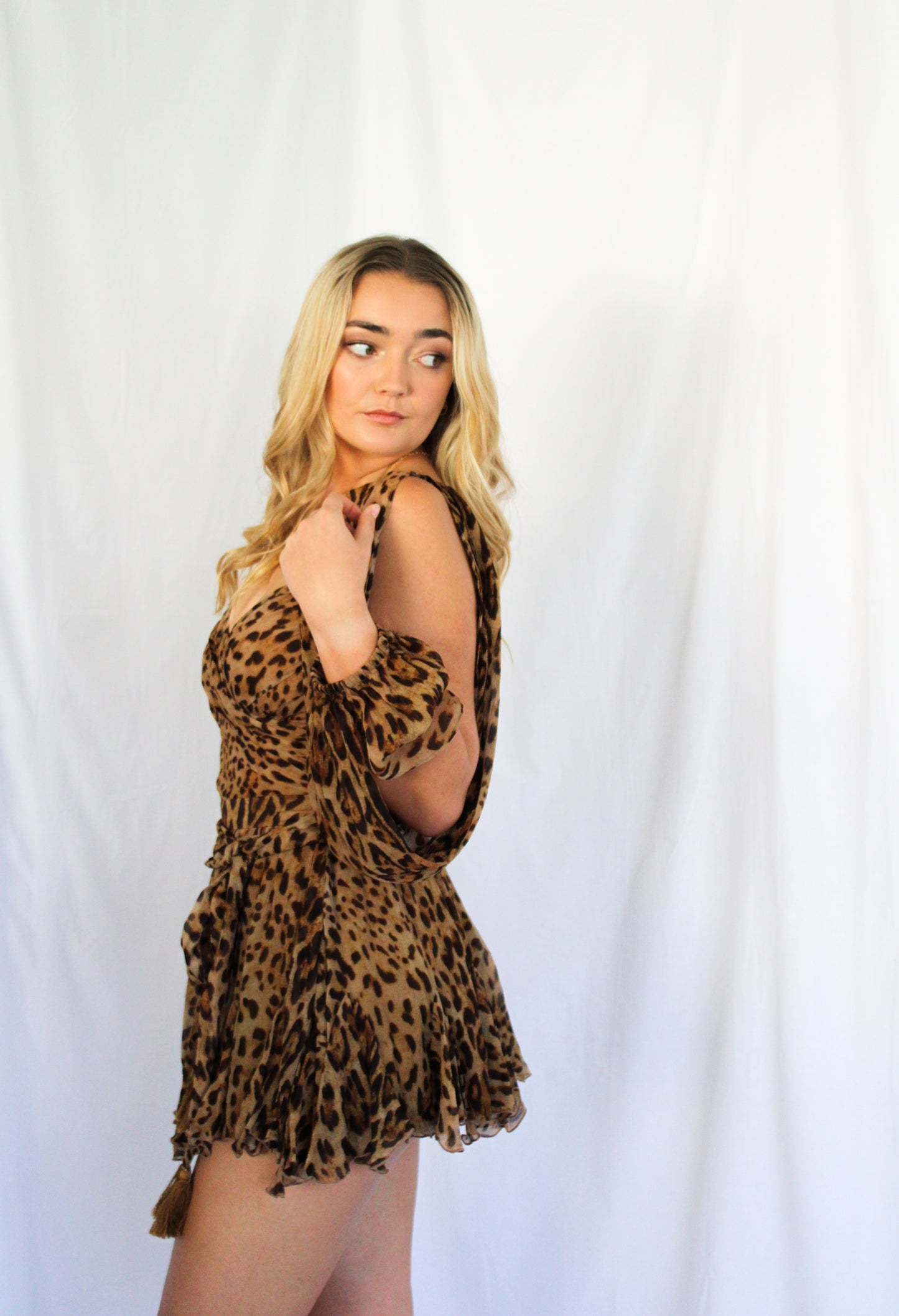 GAIA MINI DRESS - LEOPARD