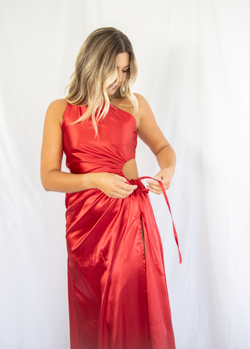 Sonya - Nour Red Maxi Dress