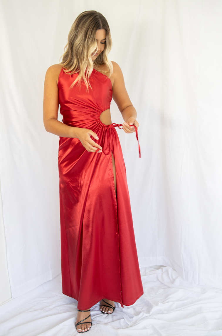 Sonya - Nour Red Maxi Dress